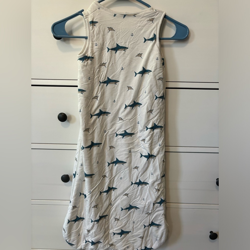 Kyte BABY sleep sack, 6-18 months, 1.0 tog, shark and stingrays print